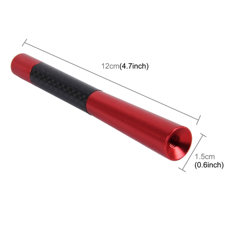 Carbon Fiber Aluminum Short Antenna Polished Universal Screws Base(Big Size), 12cm - HoMEdemic™ 