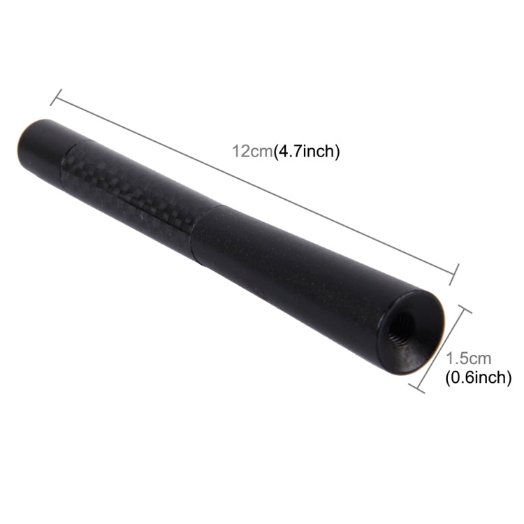 Carbon Fiber Aluminum Short Antenna Polished Universal Screws Base(Big Size), 12cm - HoMEdemic™