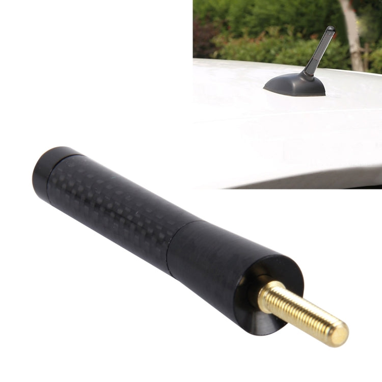 Carbon Fiber Aluminum Short Antenna Polished Universal Screws Base(Medium Size), 8cm - HoMEdemic™ 