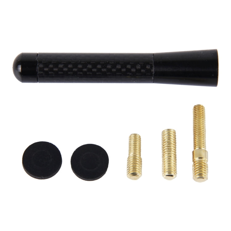 Carbon Fiber Aluminum Short Antenna Polished Universal Screws Base(Medium Size), 8cm - HoMEdemic™ 
