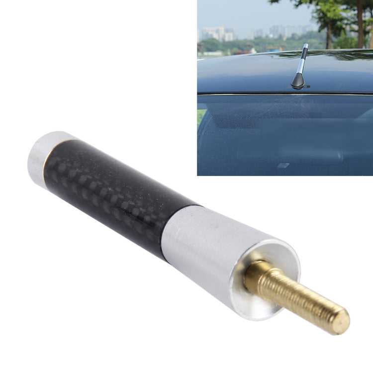 Carbon Fiber Aluminum Short Antenna Polished Universal Screws Base(Medium Size), 8cm - HoMEdemic™ 