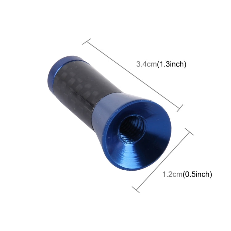 Carbon Fiber Aluminum Short Antenna Polished Universal Screws Base(Small Size), 3.4cm - HoMEdemic™ 