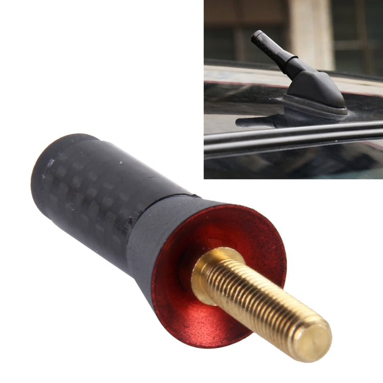 Carbon Fiber Aluminum Short Antenna Polished Universal Screws Base(Small Size), 3.4cm - HoMEdemic™