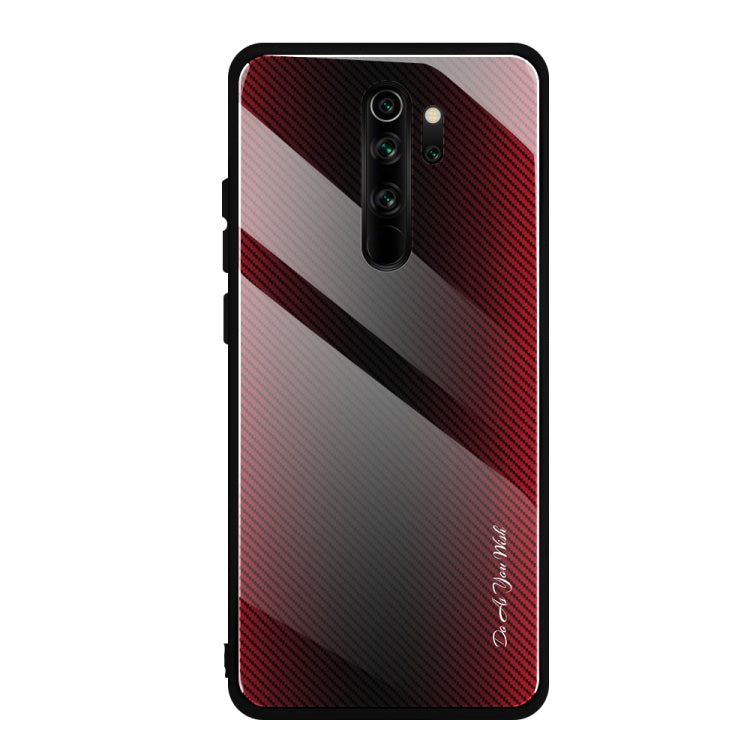Carbon Fiber Texture Gradient Color Glass Case, For Xiaomi Redmi Note 8 Pro, For Xiaomi Redmi Note 8, For iPhone 11 Pro Max, For iPhone 11 - HoMEdemic™ 