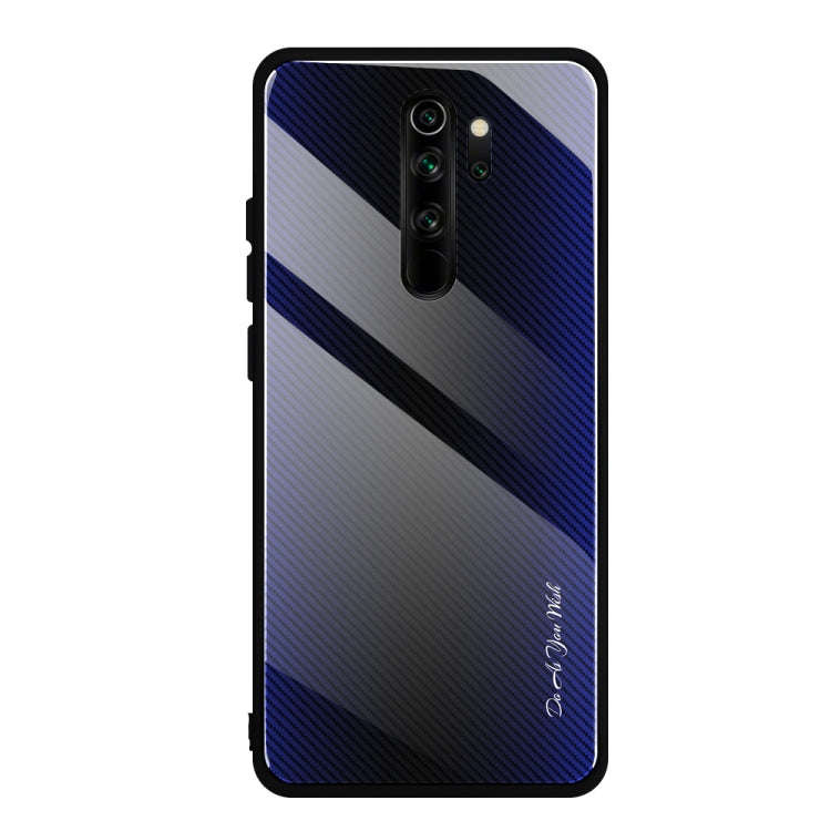 Carbon Fiber Texture Gradient Color Glass Case, For Xiaomi Redmi Note 8 Pro, For Xiaomi Redmi Note 8, For iPhone 11 Pro Max, For iPhone 11 - HoMEdemic™ 