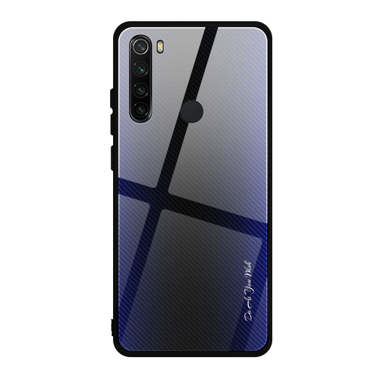 Carbon Fiber Texture Gradient Color Glass Case, For Xiaomi Redmi Note 8 Pro, For Xiaomi Redmi Note 8, For iPhone 11 Pro Max, For iPhone 11 - HoMEdemic™ 