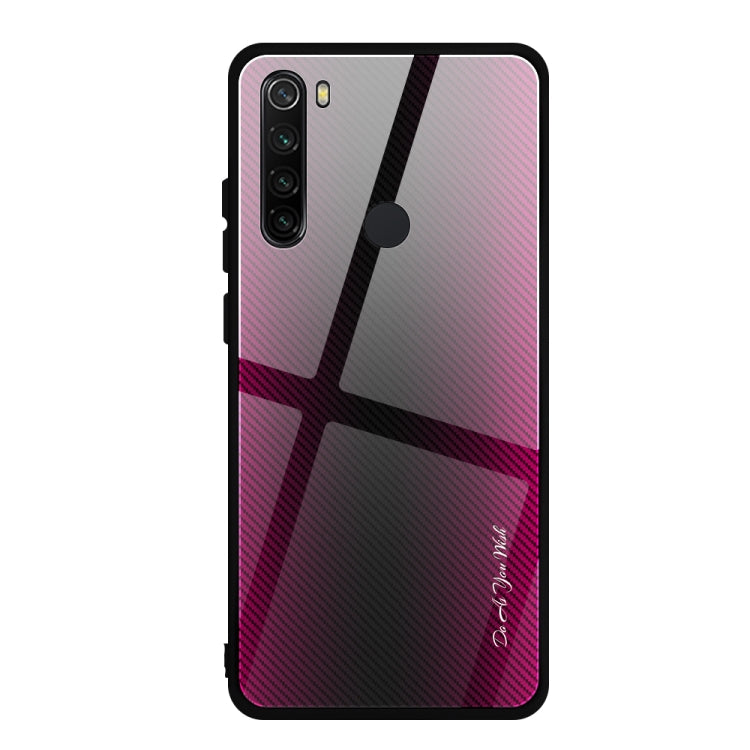 Carbon Fiber Texture Gradient Color Glass Case, For Xiaomi Redmi Note 8 Pro, For Xiaomi Redmi Note 8, For iPhone 11 Pro Max, For iPhone 11 - HoMEdemic™ 