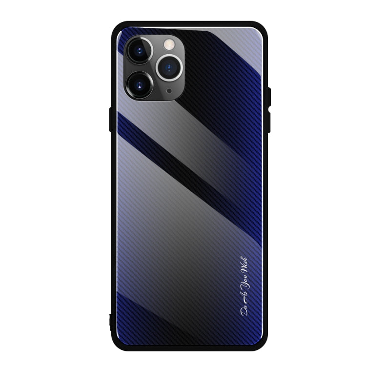 Carbon Fiber Texture Gradient Color Glass Case, For Xiaomi Redmi Note 8 Pro, For Xiaomi Redmi Note 8, For iPhone 11 Pro Max, For iPhone 11 - HoMEdemic™ 