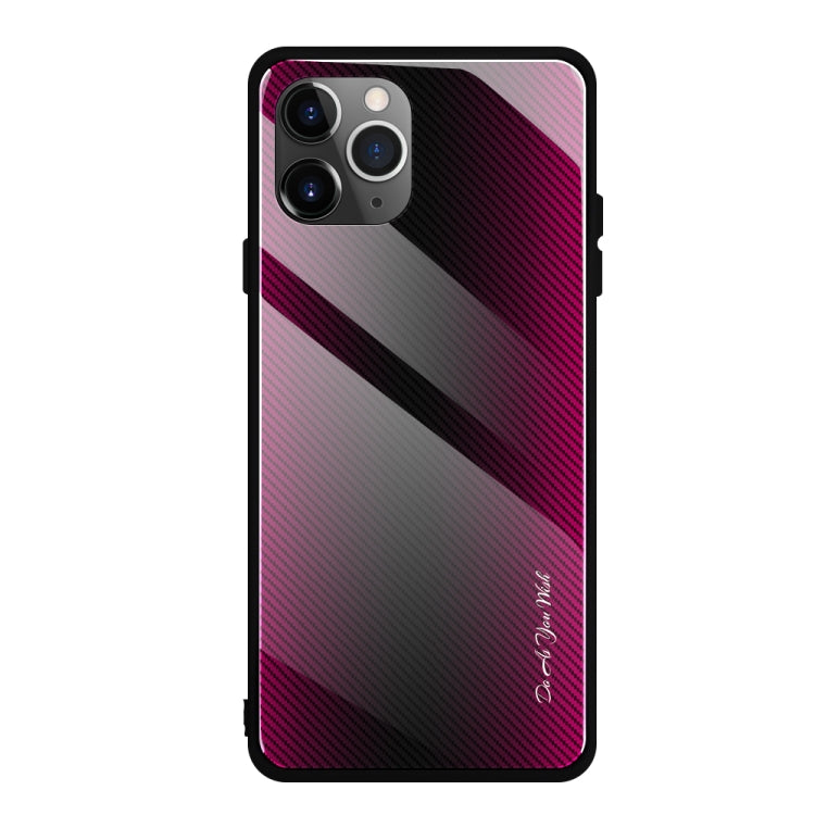 Carbon Fiber Texture Gradient Color Glass Case, For Xiaomi Redmi Note 8 Pro, For Xiaomi Redmi Note 8, For iPhone 11 Pro Max, For iPhone 11 - HoMEdemic™ 