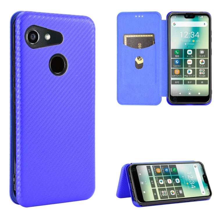 Carbon Fiber Texture Magnetic Horizontal Flip TPU + PC + PU Leather Case with Card Slot, For Kyocera Android One S6, For Kyocera Gratina KYV48, For Ulefone Note 9P, For Sharp Aquos Zero 5G Basic - HoMEdemic™ 
