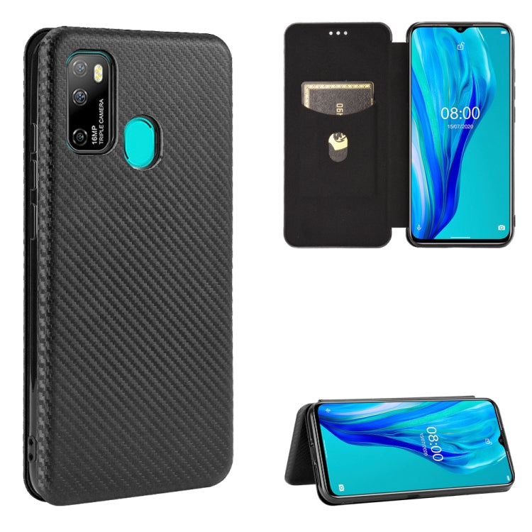 Carbon Fiber Texture Magnetic Horizontal Flip TPU + PC + PU Leather Case with Card Slot, For Kyocera Android One S6, For Kyocera Gratina KYV48, For Ulefone Note 9P, For Sharp Aquos Zero 5G Basic - HoMEdemic™ 