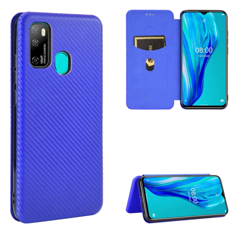 Carbon Fiber Texture Magnetic Horizontal Flip TPU + PC + PU Leather Case with Card Slot, For Kyocera Android One S6, For Kyocera Gratina KYV48, For Ulefone Note 9P, For Sharp Aquos Zero 5G Basic - HoMEdemic™ 