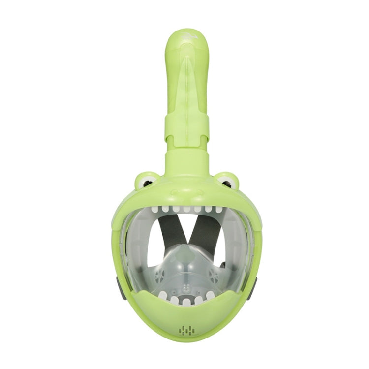 Cartoon Kids Full Dry Diving Mask Swimming Anti-Fog Snorkeling Mask, Size: XS(Dinosaur) - HoMEdemic™ 