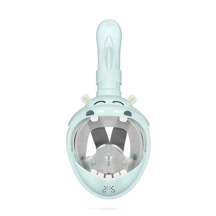 Cartoon Kids Full Dry Diving Mask Swimming Anti-Fog Snorkeling Mask, Size: XS(Hippo) - HoMEdemic™ 