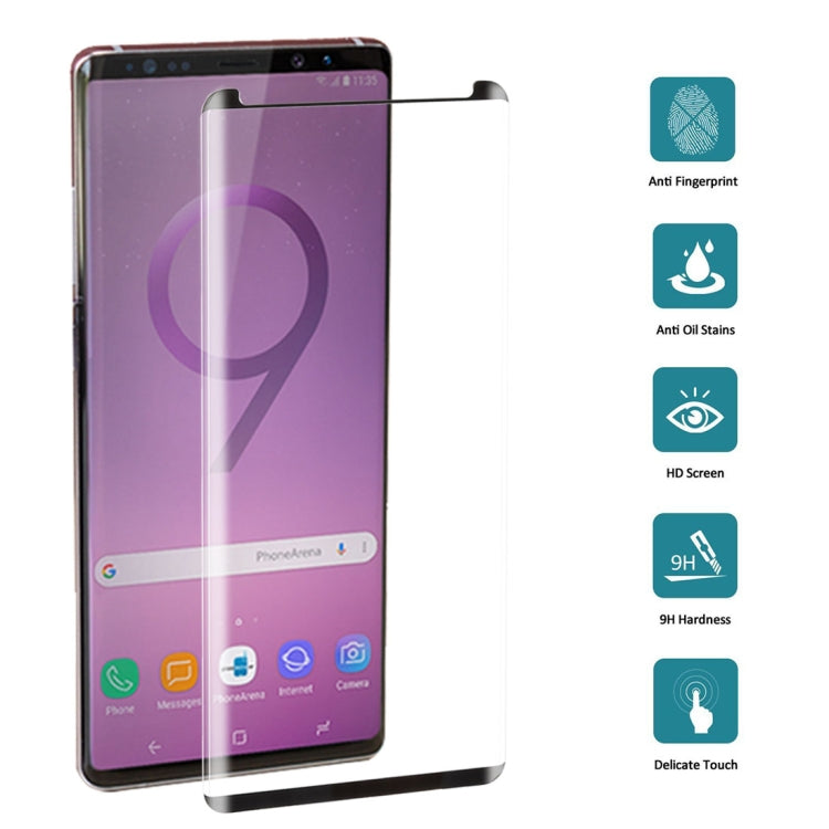 Case Friendly  Edge Glue Tempered Glass Film for Galaxy Note 9 - HoMEdemic™ 