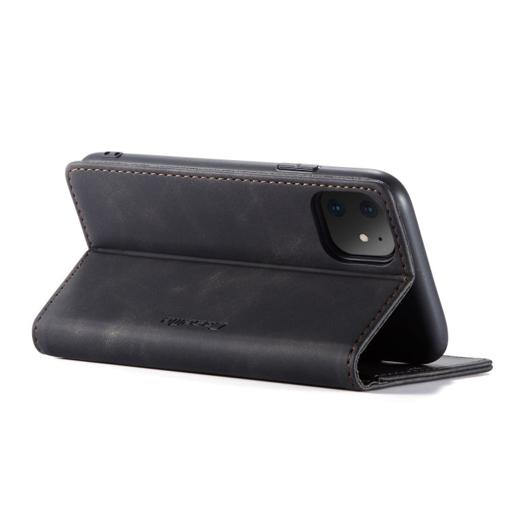 CaseMe-013 Multifunctional Horizontal Flip Leather Case with Card Slot & Holder & Wallet for iPhone 11(Black) - HoMEdemic™ 