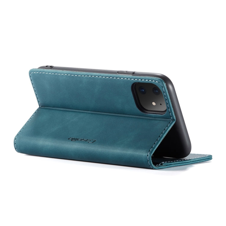 CaseMe-013 Multifunctional Horizontal Flip Leather Case with Card Slot & Holder & Wallet for iPhone 11(Blue) - HoMEdemic™ 