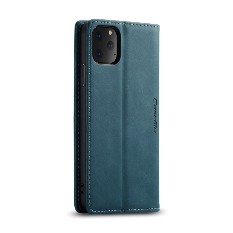 CaseMe-013 Multifunctional Horizontal Flip Leather Case with Card Slot & Holder & Wallet for iPhone 11 Pro Max(Blue) - HoMEdemic™ 