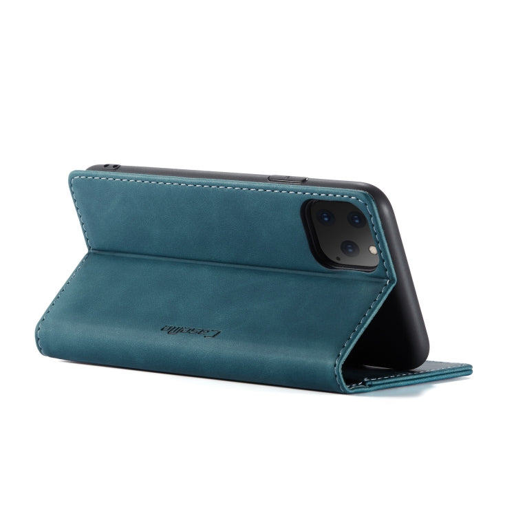 CaseMe-013 Multifunctional Horizontal Flip Leather Case with Card Slot & Holder & Wallet for iPhone 11 Pro Max(Blue) - HoMEdemic™ 