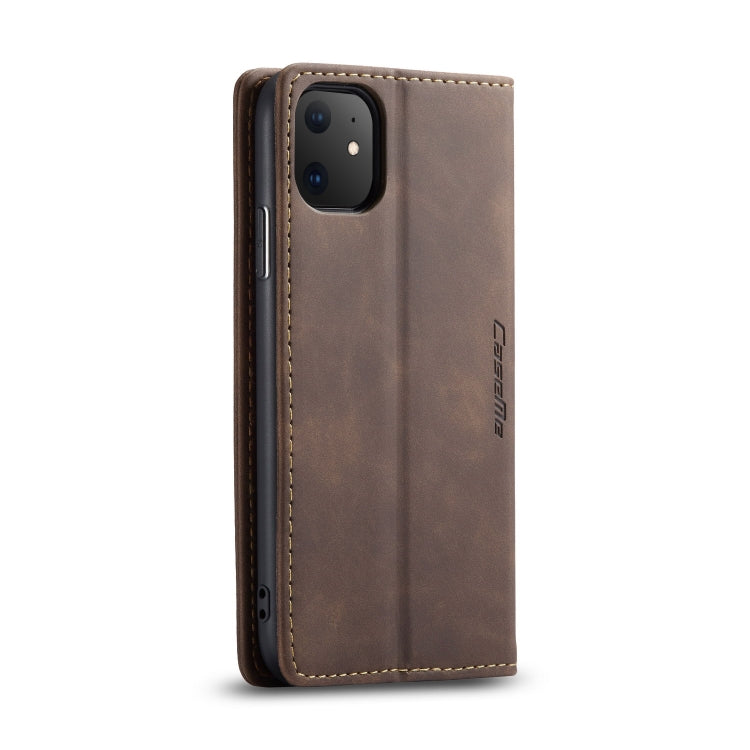 CaseMe-013 Multifunctional Horizontal Flip Leather Case with Card Slot & Holder & Wallet for iPhone 11(coffee) - HoMEdemic™ 