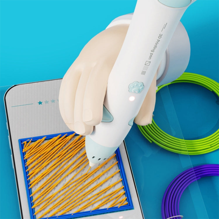 Cat Claw USB Charging Low Temperature 3D Printing Pen Children DIY Graffiti 3D Painting Pen(Mint Green) - HoMEdemic™ 