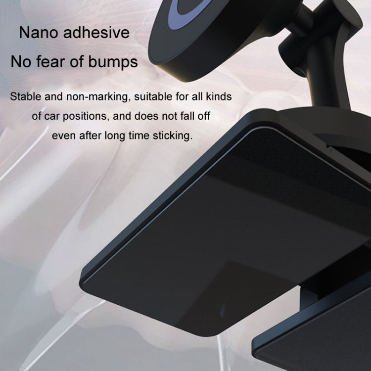 Center Console 360 Rotating Magnetic Car Phone Holder Zinc Alloy Automotive Navigation Bracket(Black) - HoMEdemic™ 
