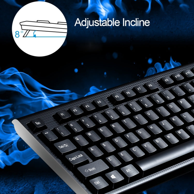 Chasing Leopard Q9 1600 DPI Professional Wired Grid Texture Gaming Office Keyboard + Optical Mouse Kit - HoMEdemic™ 