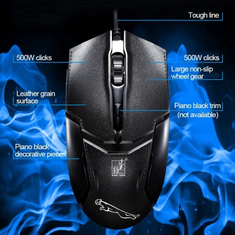 Chasing Leopard Q9 1600 DPI Professional Wired Grid Texture Gaming Office Keyboard + Optical Mouse Kit - HoMEdemic™ 