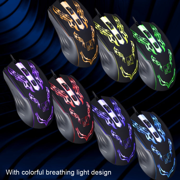 Chasing Leopard USB Illuminated Gaming Optical 1.3m Wired Mouse - HoMEdemic™ 