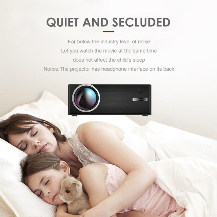 Cheerlux C7 1800 Lumens 800 x 480 720P 1080P HD WiFi Smart Projector, Support HDMI / USB / VGA / AV, C7 (WiFi) - HoMEdemic™ 