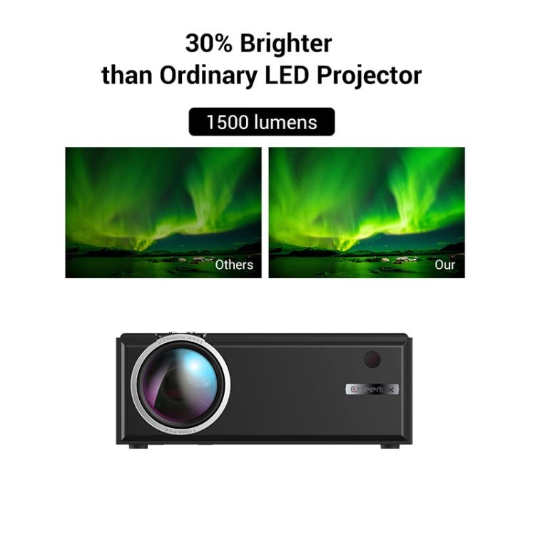 Cheerlux C8 1800 Lumens 1280x800 720P 1080P HD WiFi Sync Display Smart Projector, Support HDMI / USB / VGA / AV, C8 (WiFi), C8 WiFi - HoMEdemic™ 