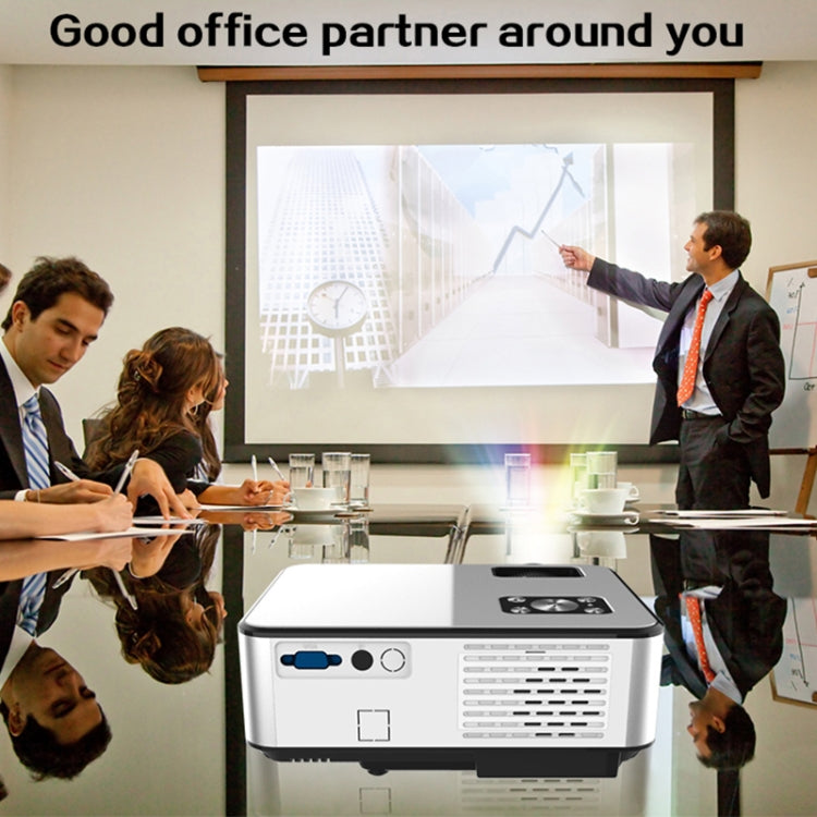 Cheerlux C9 1280x720 720P HD Smart Projector, Support HDMI x 2 / USB x 2 / VGA / AV, C9 (Black), C9, C9 (Black Grey) - HoMEdemic™ 