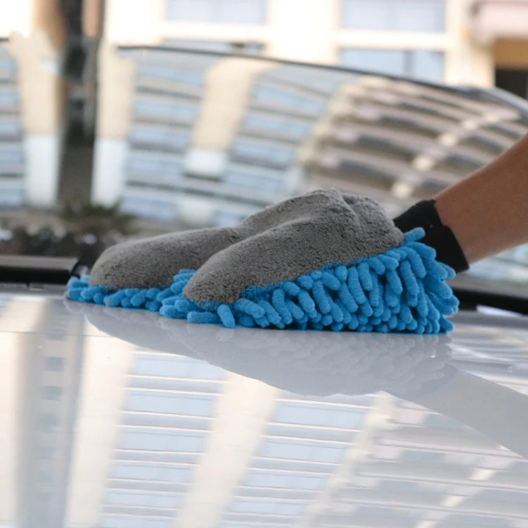 Chenille Double-Sided Microfiber Car Cleaning Thumb Gloves(27x21cm) - HoMEdemic™ 