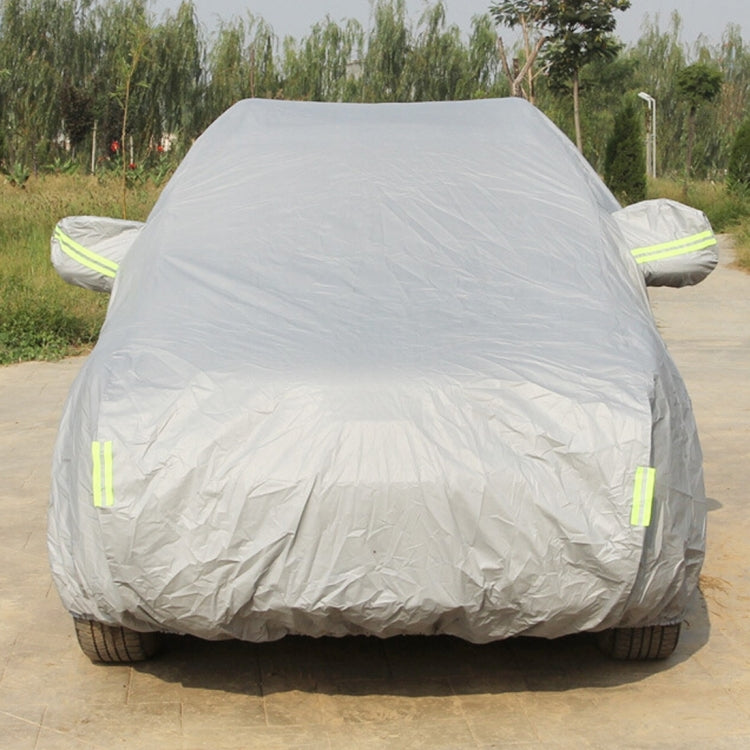 Oxford Cloth Anti-Dust Waterproof Sunproof Flame Retardant Breathable Indoor Outdoor Full Car Cover Sun UV Snow Dust Resistant Protection SUV Car Cover with Warning Strips, 183inch (M)/Fits Cars up to 4.7m(183 inch) in Length - HoMEdemic™ 