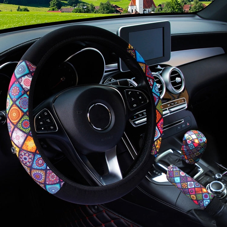 Color-blocked Neoprene Elastic Steering Wheel Cover Without Inner Ring(Random Pattern Delivery) - HoMEdemic™ 