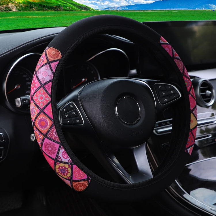 Color-blocked Neoprene Elastic Steering Wheel Cover Without Inner Ring(Random Pattern Delivery) - HoMEdemic™ 