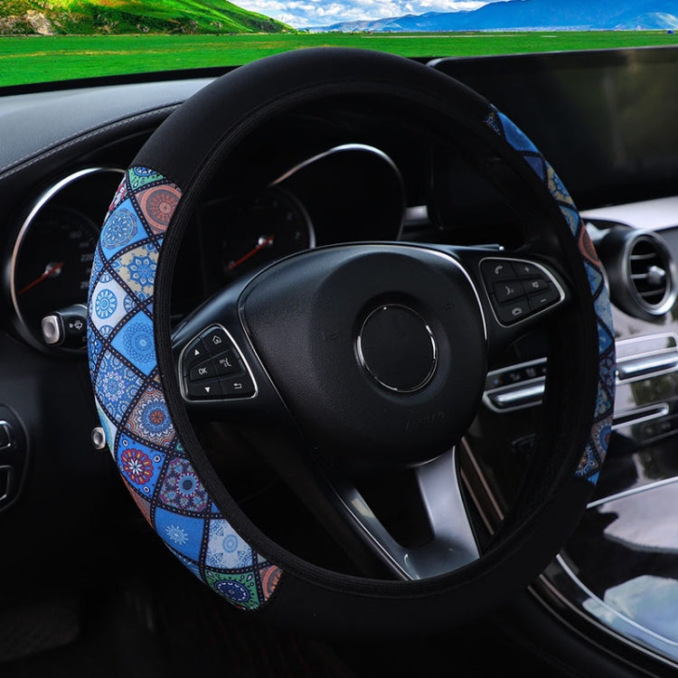 Color-blocked Neoprene Elastic Steering Wheel Cover Without Inner Ring(Random Pattern Delivery) - HoMEdemic™ 
