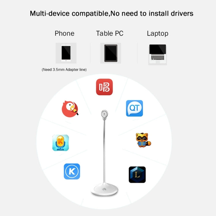 Compatible with PC / Mac for Live Broadcast, Show, KTV, etc., BK USB Port/Black, BK USB Port/Red, BK USB Port/White - HoMEdemic™ 