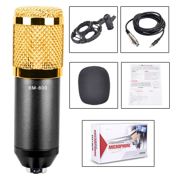 Compatible with PC / Mac for Live Broadcast Show, KTV, etc., BM800 Black, BM800 Pink, BM800 Blue, BM800 Red, BM800 White - HoMEdemic™ 