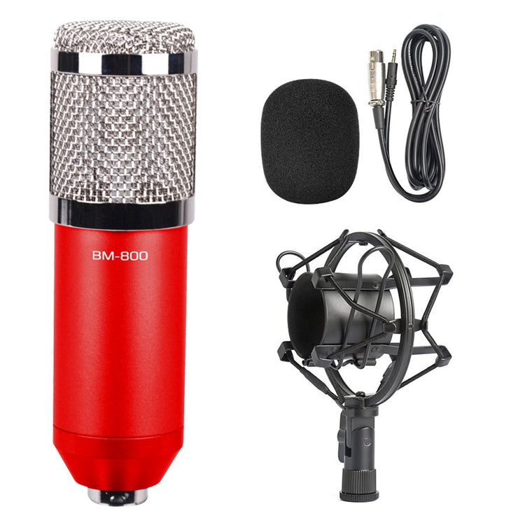 Compatible with PC / Mac for Live Broadcast Show, KTV, etc., BM800 Black, BM800 Pink, BM800 Blue, BM800 Red, BM800 White - HoMEdemic™ 