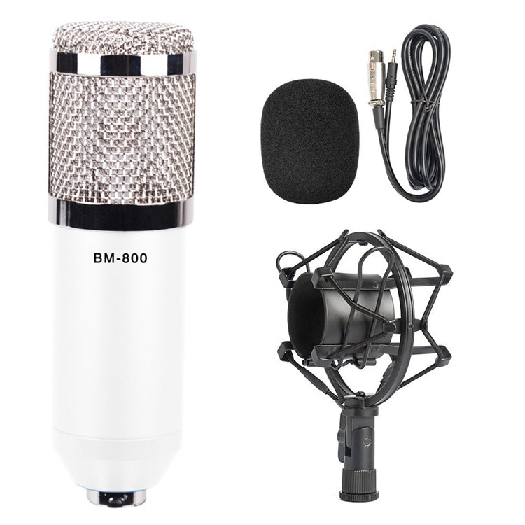 Compatible with PC / Mac for Live Broadcast Show, KTV, etc., BM800 Black, BM800 Pink, BM800 Blue, BM800 Red, BM800 White - HoMEdemic™ 