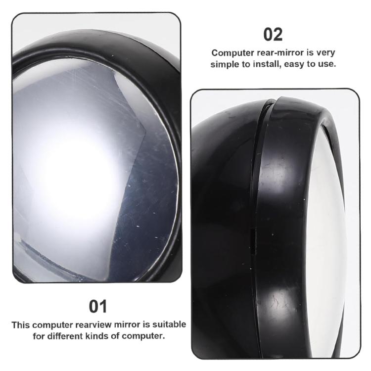 Computer Rearview Convex Glasses Rear View Mirror (Random Color Delivery), Random Color Delivery - HoMEdemic™ 