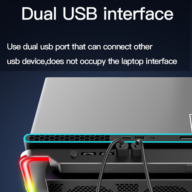 CoolCold F5  Laptop Radiator Bracket Office Desk Adjustable Laptop Cooler,Style: Fantasy Edition - HoMEdemic™ 