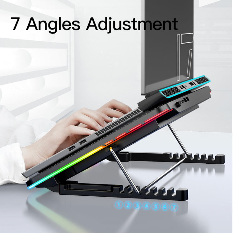 CoolCold F5  Laptop Radiator Bracket Office Desk Adjustable Laptop Cooler,Style: Fantasy Edition - HoMEdemic™ 