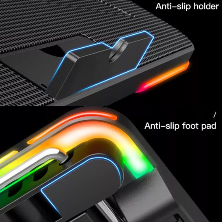 CoolCold F5  Laptop Radiator Bracket Office Desk Adjustable Laptop Cooler,Style: Fantasy Edition - HoMEdemic™ 