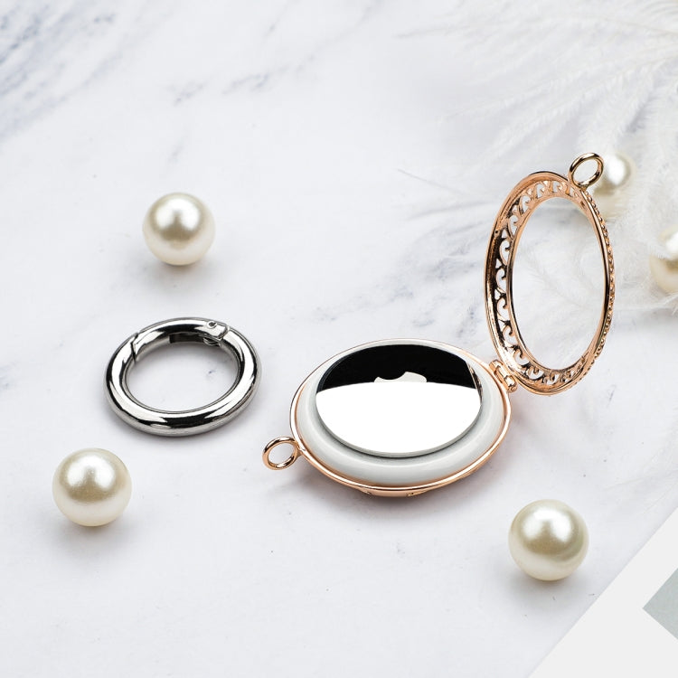 Copper Jewelry Style Shockproof Protective Cover Case with Keychain Hook Loop For AirTag 2nd Gen / AirTag 1st Gen(Rose Gold) - HoMEdemic™ 