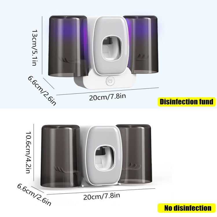Couple Wall Mounted Toothbrush Holder Automatic Squeeze Toothpaste Device,Spec: Disinfection Type Green - HoMEdemic™ 