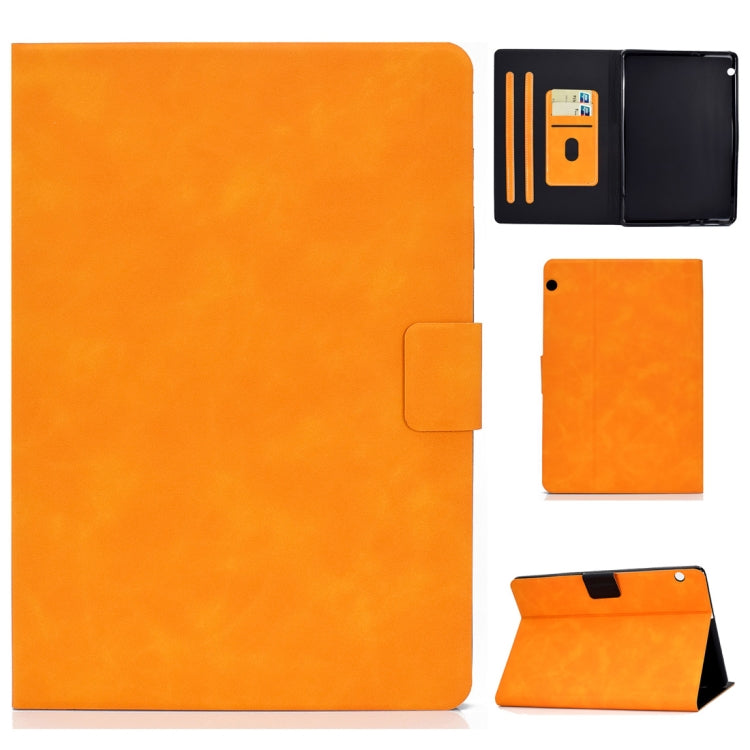 Cowhide Texture Horizontal Flip Leather Case with Holder & Card Slots & Sleep / Wake-up Function, For Huawei MatePad T8, For Huawei MediaPad T5, For Lenovo M10 Plus TB-X606F - HoMEdemic™ 