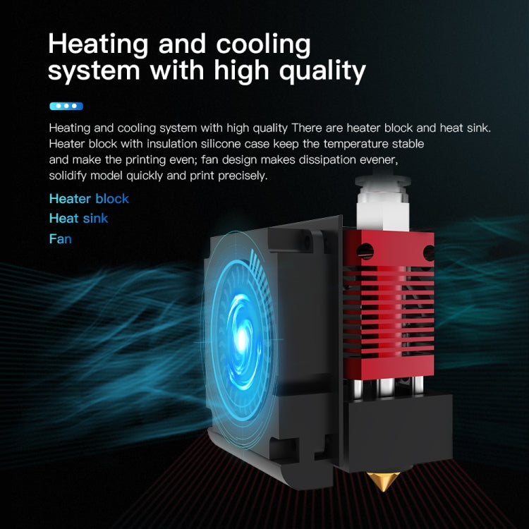 Creality 24V 40W Extruder Full Nozzle Hot End Kit with Nozzle Extruder+Cooling Fan+Shell for Ender-3 3D Printer - HoMEdemic™ 