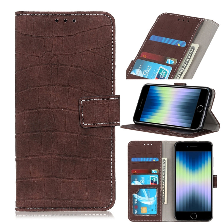Crocodile Texture Horizontal Flip Leather Case with Holder & Card Slots & Wallet, For iPhone SE 2022 / SE 2020, For Galaxy A51 5G, For Galaxy A71 5G - HoMEdemic™ 